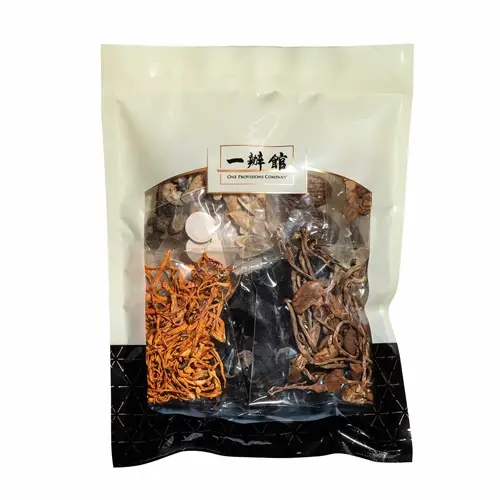 冬蟲夏草配大傘菌湯